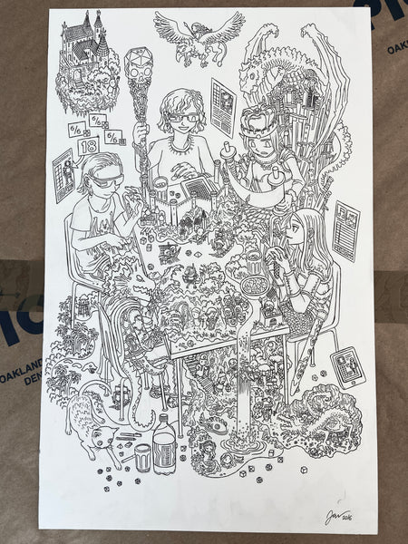 Tabletop RPG Love (Original llustration)