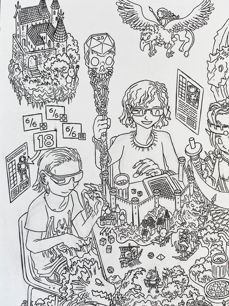 Tabletop RPG Love (Original llustration)