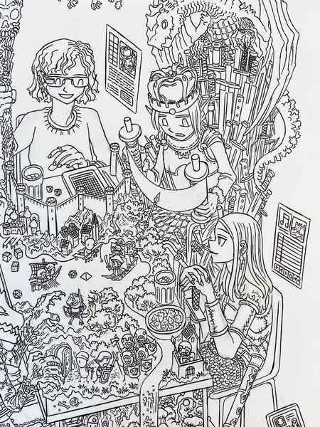 Tabletop RPG Love (Original llustration)