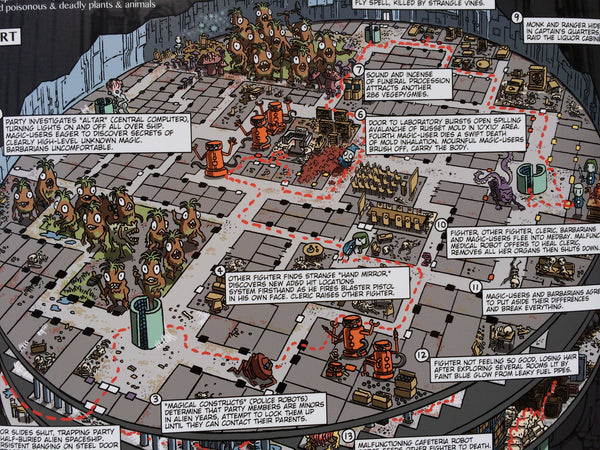 Expedition to the Barrier Peaks Walkthrough Map Print