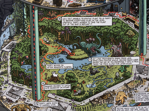 Expedition to the Barrier Peaks Walkthrough Map Print