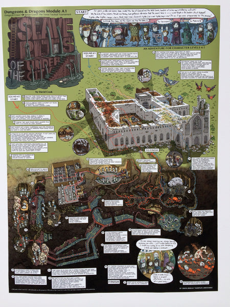 Slave Pits of the Undercity Walkthrough Map Print