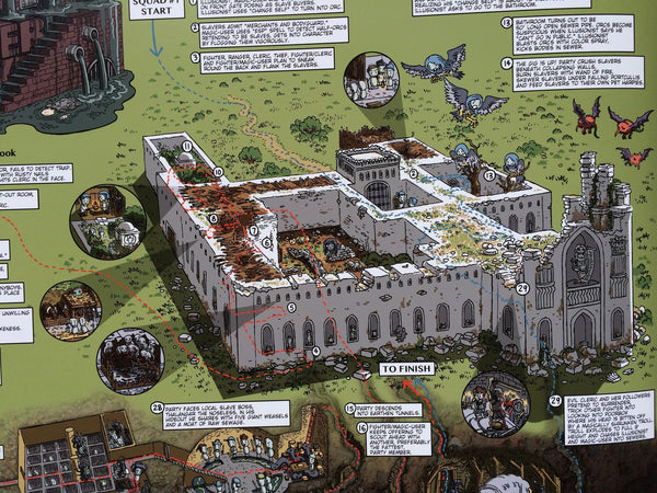 Slave Pits of the Undercity Walkthrough Map Print