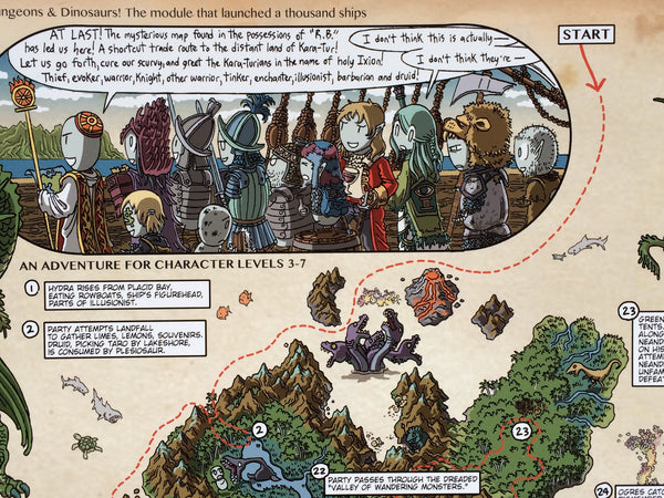 Isle of Dread Walkthrough Map Print