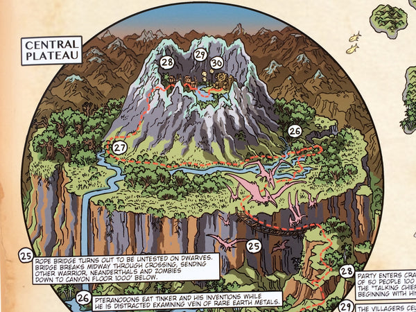 Isle of Dread Walkthrough Map Print