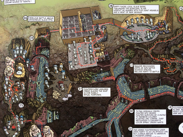 Slave Pits of the Undercity Walkthrough Map Print