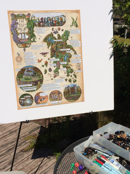 Isle of Dread Walkthrough Map Print